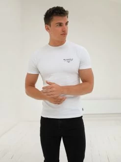 Monaco T-Shirt - White/Black -Trend Wear Sales 080MOWhitewithBlacklogoD 2