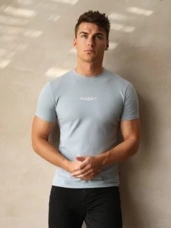 Statement T-Shirt - Ice Blue -Trend Wear Sales 080TSTATEMENTTEEBLUE05