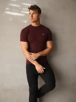 Livorno T-Shirt - Burgundy 13 Livorno T-Shirt - Burgundy -Trend Wear Sales 1015Burgundy 01D