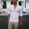 Monaco Fitted Stretch Shirt - White 2 Monaco Fitted Stretch Shirt - White -Trend Wear Sales 1190MonacoLondon4D NewWebSize