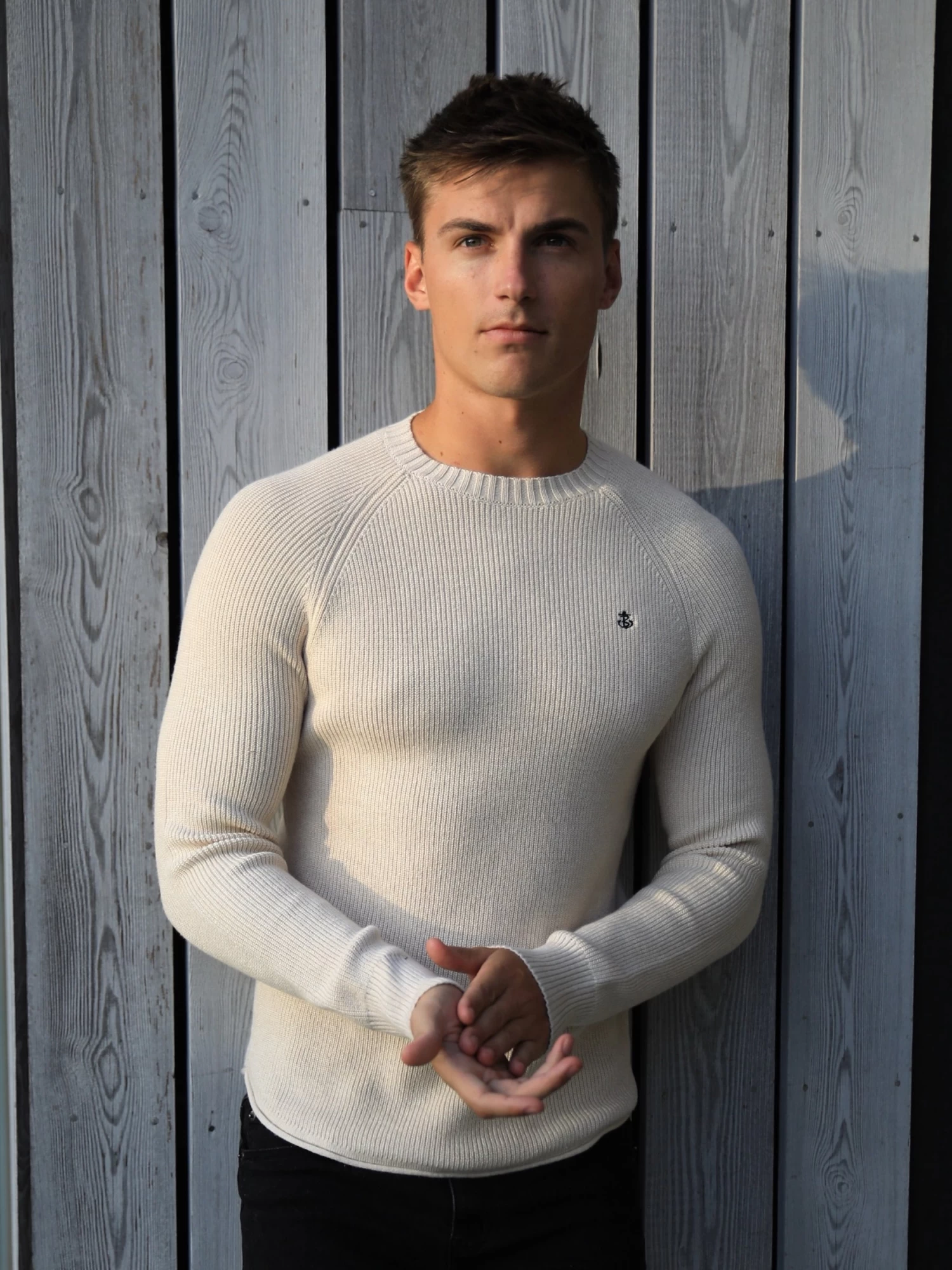 Olton Knit Jumper - Beige 8 Olton Knit Jumper - Beige - Image 6