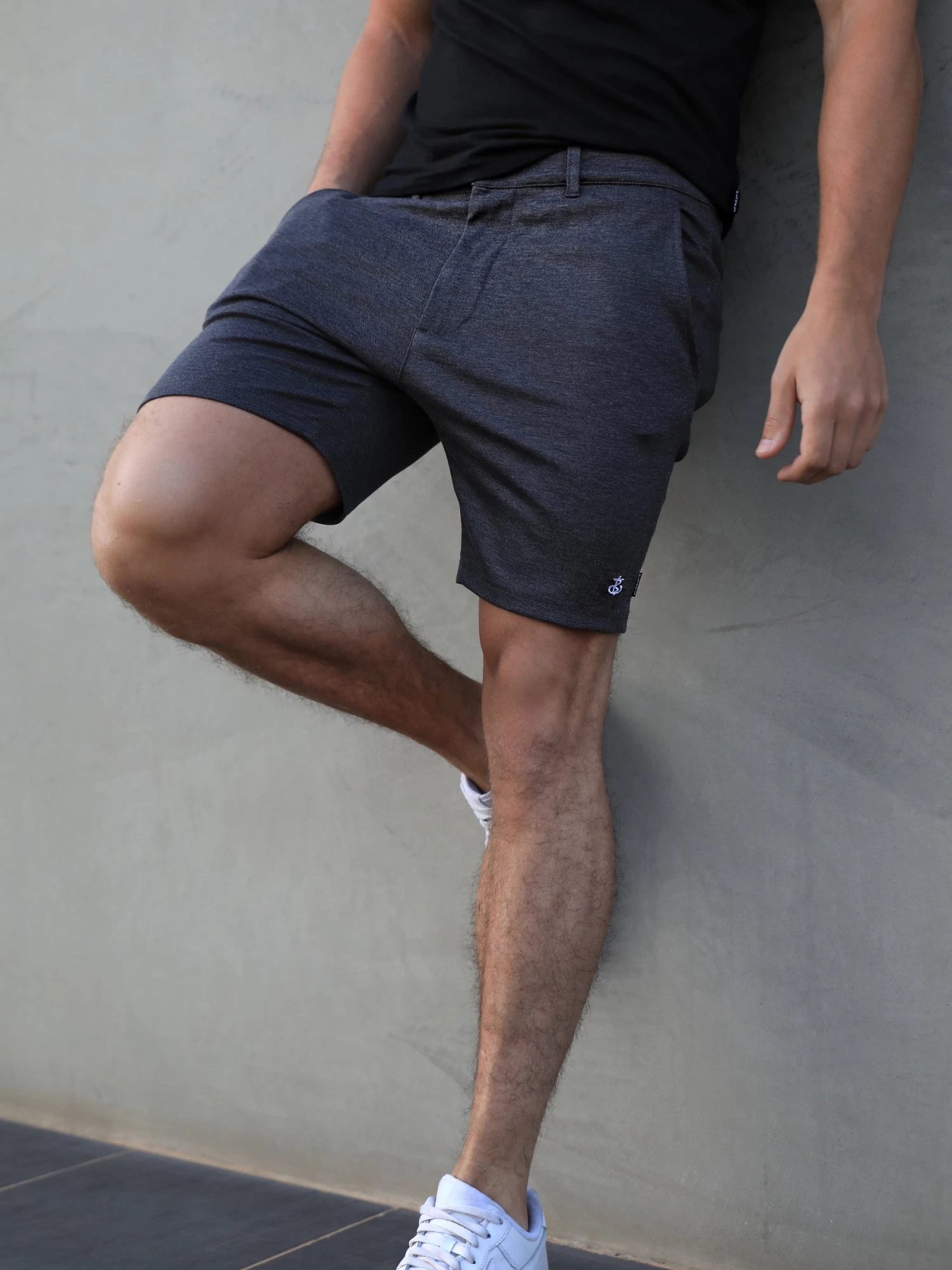 Sorrento Stretch Fit Shorts - Charcoal 5 Sorrento Stretch Fit Shorts - Charcoal - Image 3