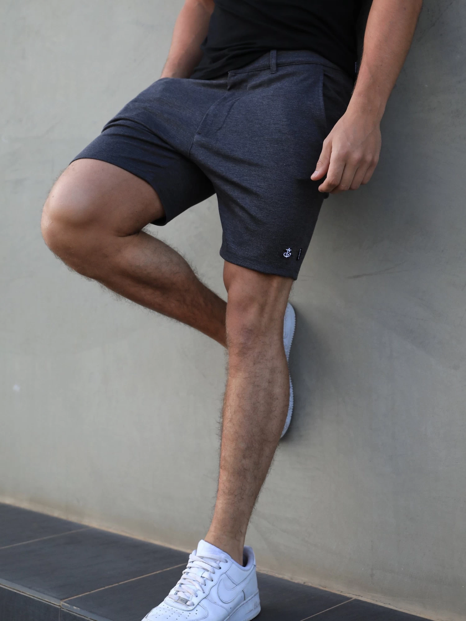 Sorrento Stretch Fit Shorts - Charcoal 9 Sorrento Stretch Fit Shorts - Charcoal - Image 7