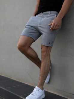 Sorrento Stretch Fit Shorts - Grey -Trend Wear Sales 1342SorrentoShortsGrey3DCompressed