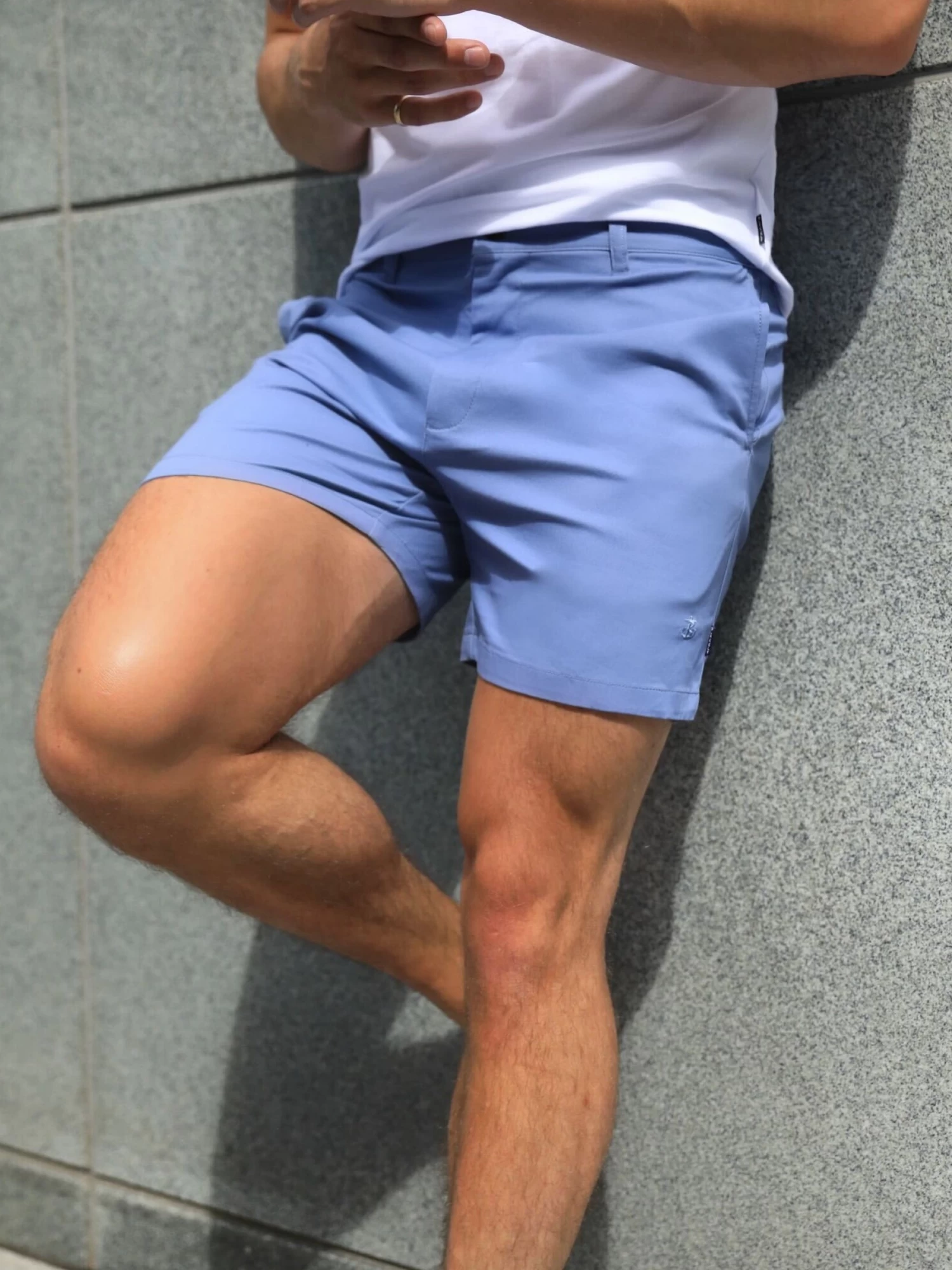 Sanremo Chino Shorts - Blue 4 Sanremo Chino Shorts - Blue - Image 3