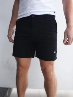 Stretch Chino Shorts - Black -Trend Wear Sales 1349LBlack 01D