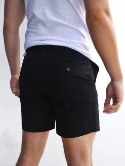 Stretch Chino Shorts - Black -Trend Wear Sales 1349LBlack 03D