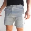Stretch Chino Shorts - Grey -Trend Wear Sales 1349LGreyLEADD