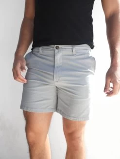 Stretch Chino Shorts - Grey -Trend Wear Sales 1349LGrey 02D