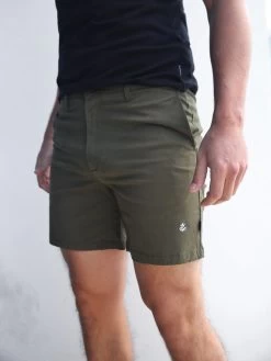 Stretch Chino Shorts - Khaki -Trend Wear Sales 1349LKhaki 03D
