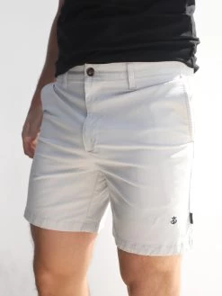 Stretch Chino Shorts - Light Grey -Trend Wear Sales 1349LLightGrey 02D
