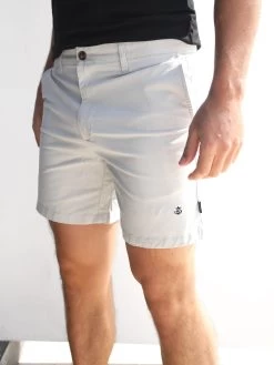 Stretch Chino Shorts - Light Grey -Trend Wear Sales 1349LLightGrey 04D