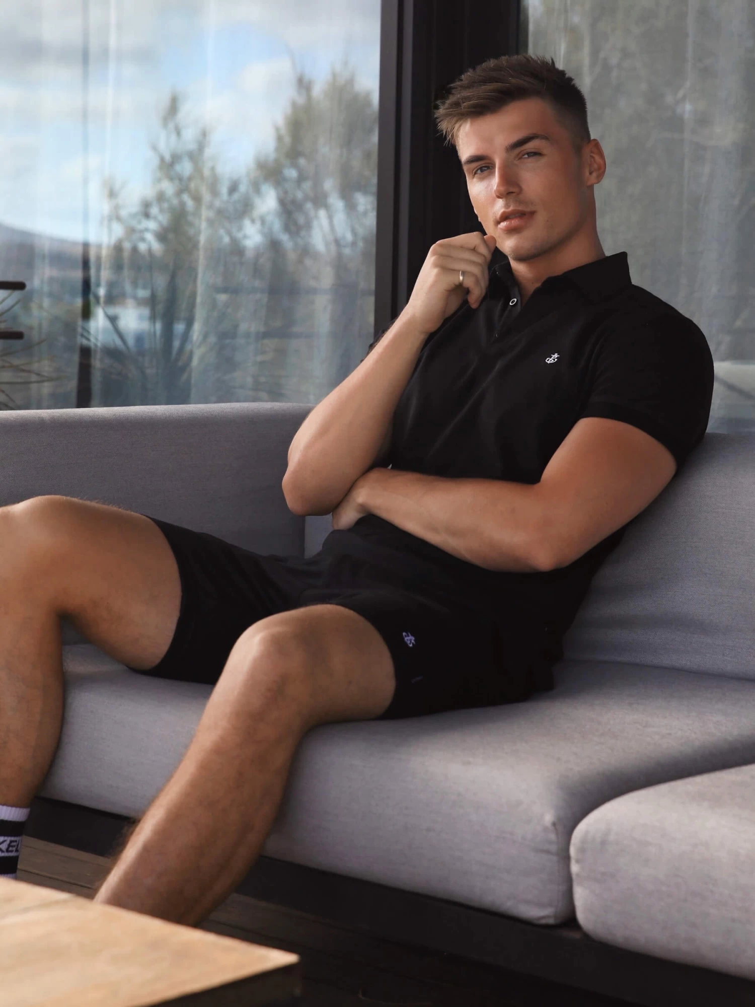 Sorrento Polo Shirt - Black 3 Sorrento Polo Shirt - Black