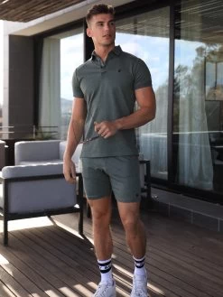 Sorrento Stretch Fit Shorts - Khaki Green -Trend Wear Sales 1592SorrentoPoloKhakiGreen4DCompressed c80432c6 7670 4290 a5e1 062a2dd641bc