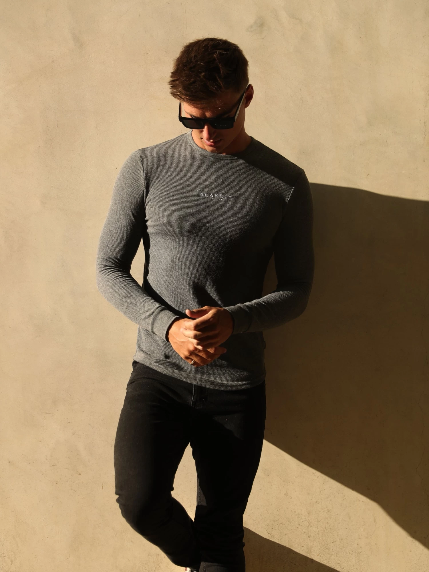 Alezio Textured Jumper - Charcoal 8 Alezio Textured Jumper - Charcoal - Image 6