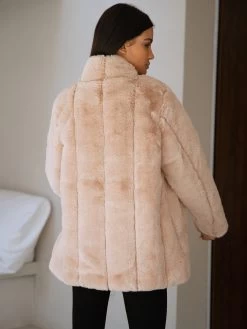 Marlowe Coat - Pink 13 Marlowe Coat - Pink -Trend Wear Sales 1731PinkFauxFurCoat3D