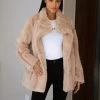 Marlowe Coat - Pink -Trend Wear Sales 1731PinkFauxFurCoat4D