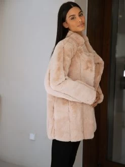 Marlowe Coat - Pink 12 Marlowe Coat - Pink -Trend Wear Sales 1731PinkFauxFurCoat5D