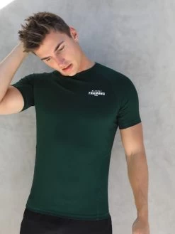 Slim Training T-Shirt - Dark Green 13 Slim Training T-Shirt - Dark Green -Trend Wear Sales 1802TGreen 03D