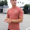 Slim Training T-Shirt - Rust Red 2 Slim Training T-Shirt - Rust Red -Trend Wear Sales 1802TRed 05D1