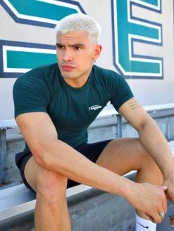 Slim Training T-Shirt - Teal Green -Trend Wear Sales 1802TTeal03D