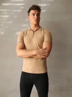 Aspen Polo - Tan 9 Aspen Polo - Tan -Trend Wear Sales 1804ATan 02D