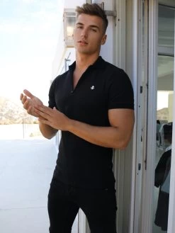 Aspen Polo - Black 11 Aspen Polo - Black -Trend Wear Sales 1804Zip UpPoloBlack5D