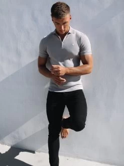 Aspen Polo - Stone 9 Aspen Polo - Stone -Trend Wear Sales 1804Zip UpStone4D