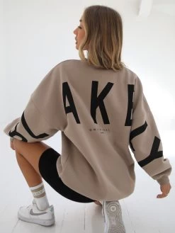 Isabel Oversized Jumper - Tan -Trend Wear Sales 1846AIsabelTan3D