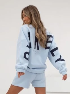 Isabel Oversized Jumper - Powder Blue -Trend Wear Sales 1846ALightBlue 05D