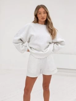 Isabel Oversized Jumper - Marl White & Rust Red 11 Isabel Oversized Jumper - Marl White & Rust Red -Trend Wear Sales 1846AMarlWhite Rust 03D