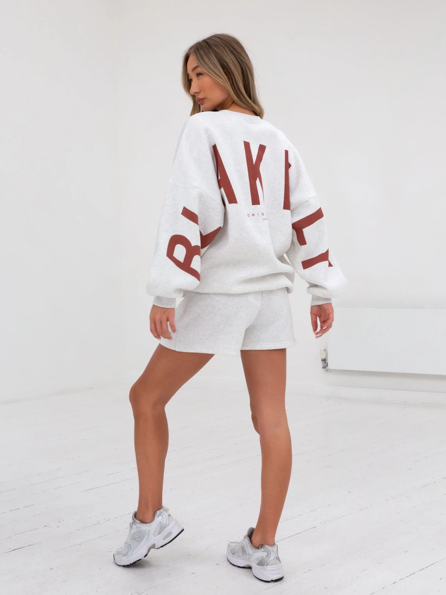 Isabel Oversized Jumper - Marl White & Rust Red 8 Isabel Oversized Jumper - Marl White & Rust Red - Image 6
