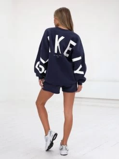 Isabel Oversized Jumper - Classic Navy -Trend Wear Sales 1846ANavy 03D