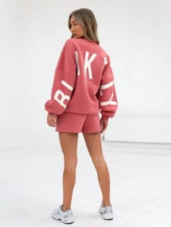 Isabel Oversized Jumper - Sunrise Coral 13 Isabel Oversized Jumper - Sunrise Coral -Trend Wear Sales 1846ASandRed 06D