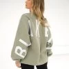 Isabel Oversized Jumper - Olive -Trend Wear Sales 1846BOlive3D