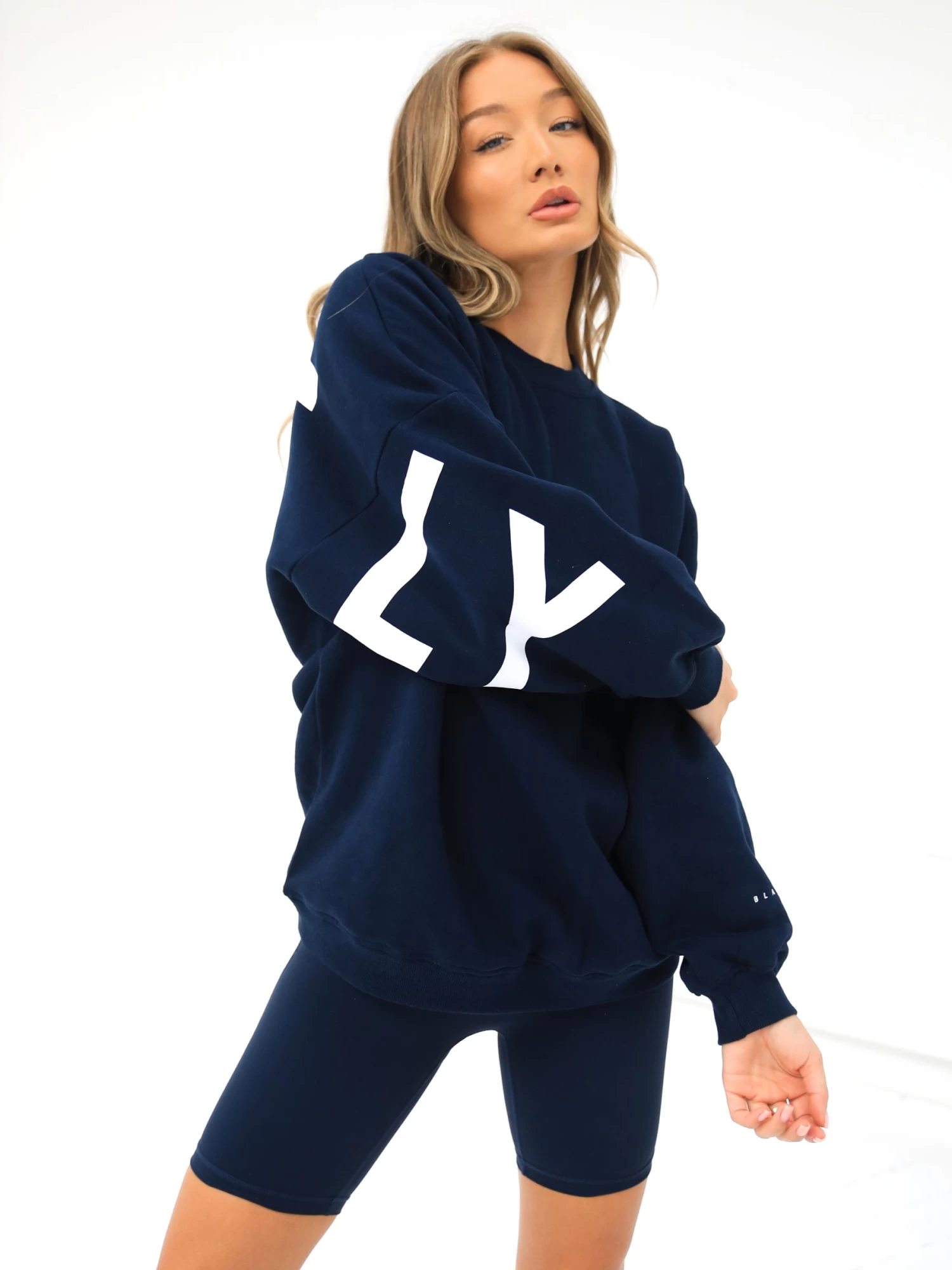 Isabel Oversized Jumper - Navy Blue 5 Isabel Oversized Jumper - Navy Blue - Image 3
