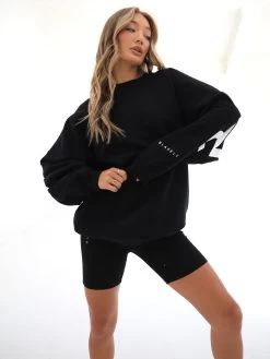 Isabel Oversized Jumper - Black -Trend Wear Sales 1846ISABELBLACK04
