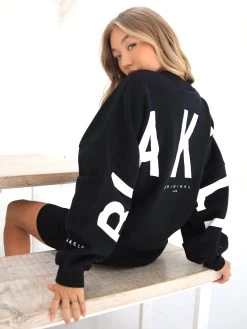 Isabel Oversized Jumper - Black -Trend Wear Sales 1846ISABELBLACK07