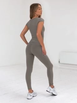 Series Leggings - Stone Grey -Trend Wear Sales 1850AWGreige 03D