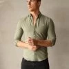 Pacentro Shirt - Light Khaki -Trend Wear Sales 1855AGREEN LEADD