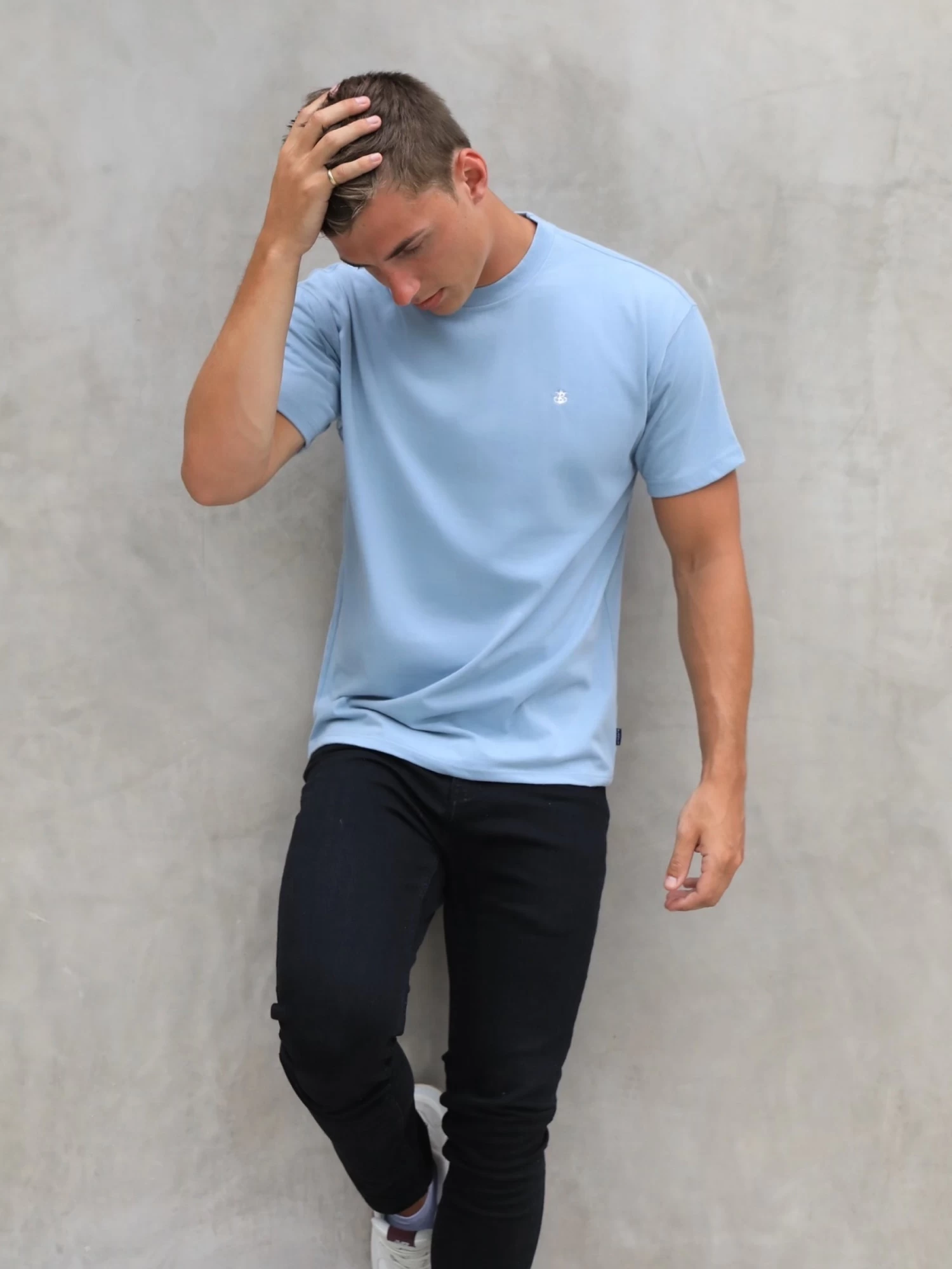 Anchor Relaxed T-Shirt - Ice Blue 4 Anchor Relaxed T-Shirt - Ice Blue - Image 2