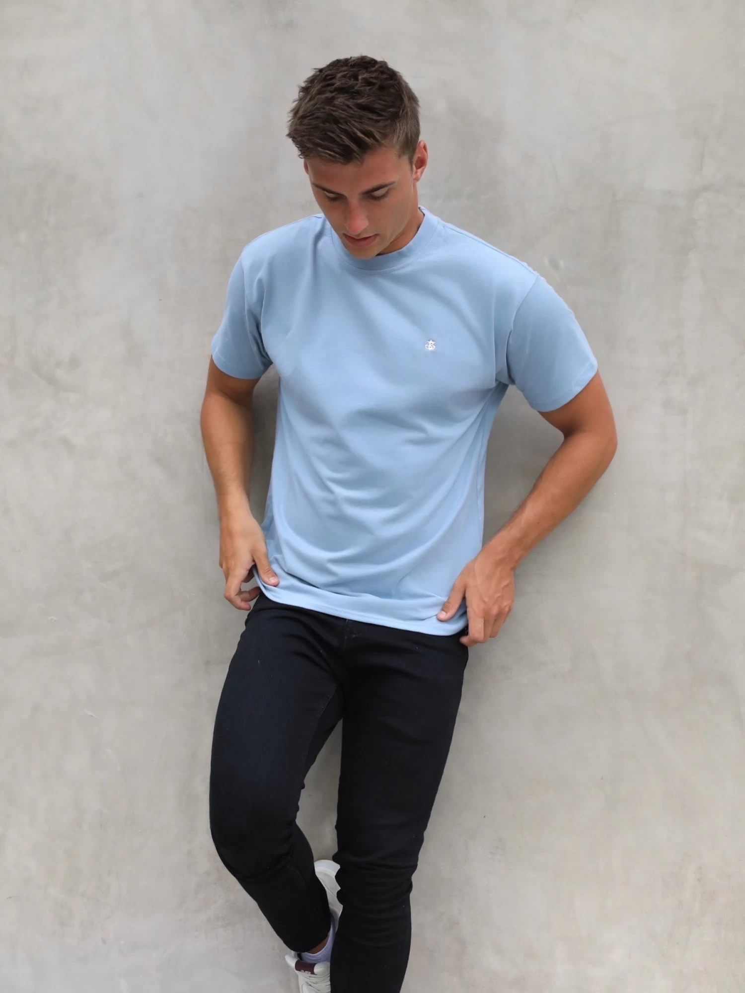 Anchor Relaxed T-Shirt - Ice Blue 6 Anchor Relaxed T-Shirt - Ice Blue - Image 4