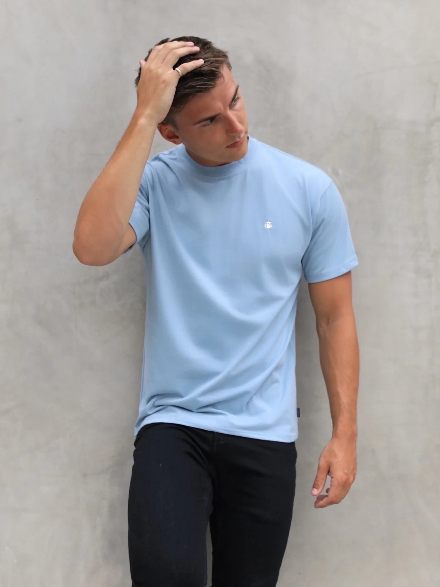 Anchor Relaxed T-Shirt - Ice Blue 8 Anchor Relaxed T-Shirt - Ice Blue - Image 6