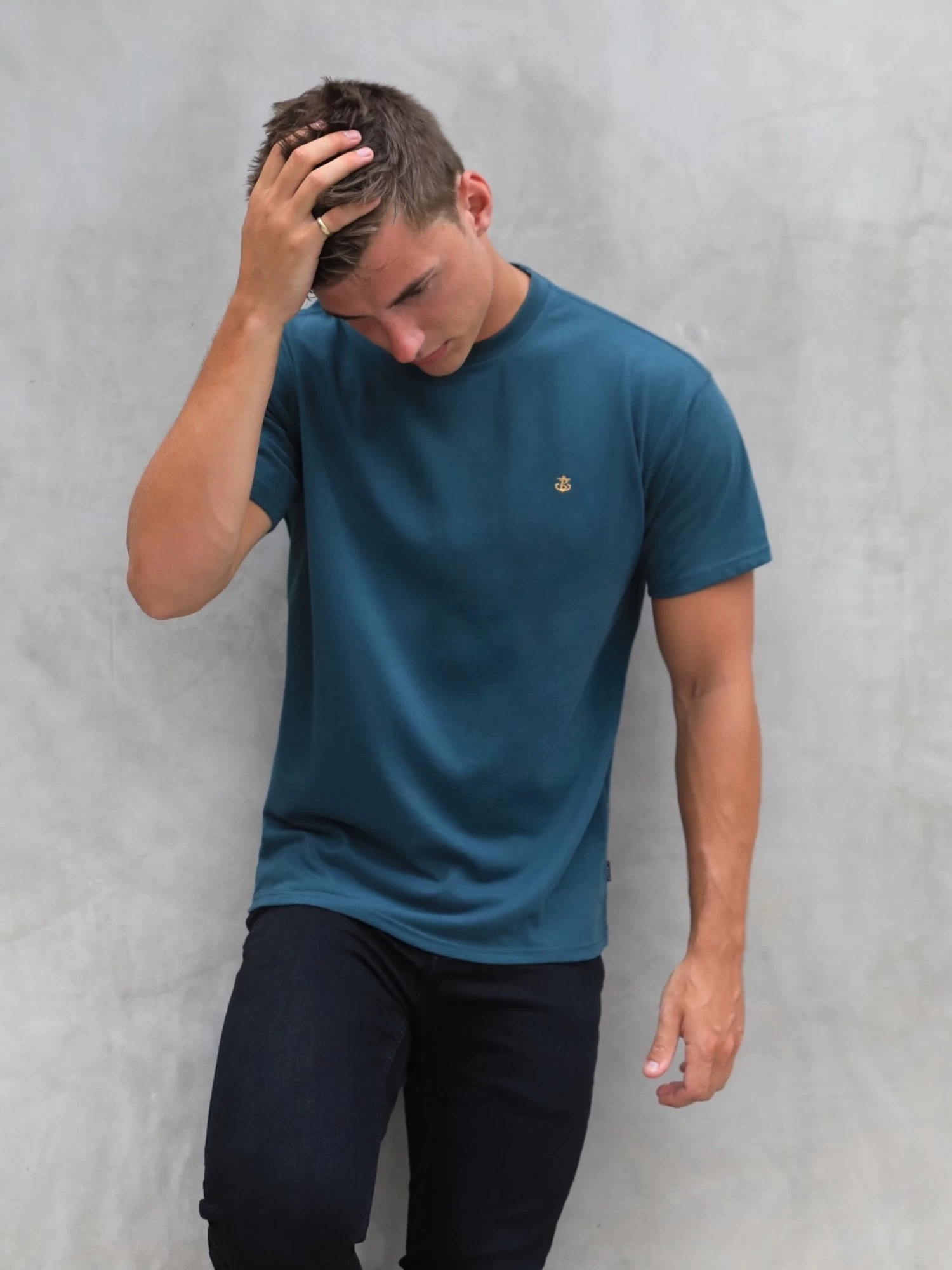 Anchor Relaxed T-Shirt - Teal Green 8 Anchor Relaxed T-Shirt - Teal Green - Image 6
