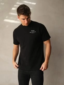 Italia Relaxed T-Shirt - Black -Trend Wear Sales 1966MMBlack 01D