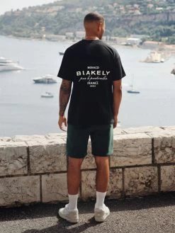 Monaco Relaxed T-Shirt - Black -Trend Wear Sales 196BLACKD 3