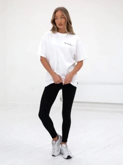 Active Studios Oversized T-Shirt - White -Trend Wear Sales 196BSFlatWhite 07D