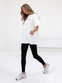 Active Studios Oversized T-Shirt - White -Trend Wear Sales 196BSFlatWhite 08D