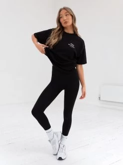 Italia Oversized T-Shirt - Black 10 Italia Oversized T-Shirt - Black -Trend Wear Sales 196BWBlack 01D