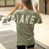 Isabel Oversized T-Shirt - Olive -Trend Wear Sales 196IWOLIVELEADD